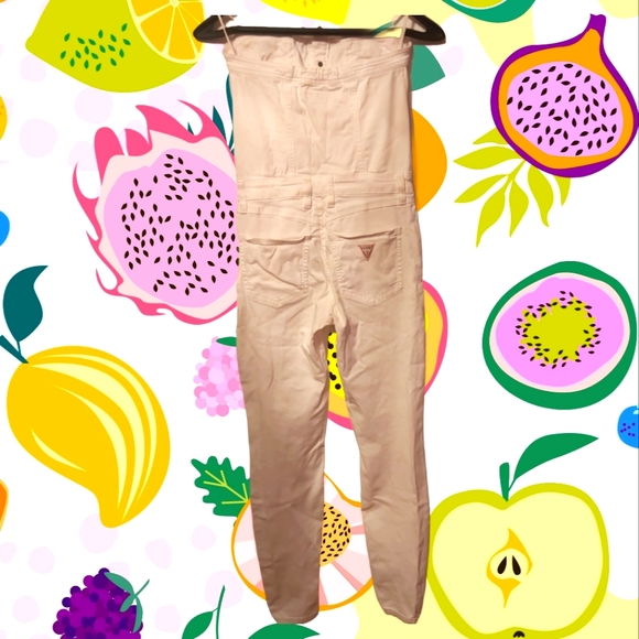 Size 4 White Guess Jeans Shoulderless Romper - Picture 2 of 3